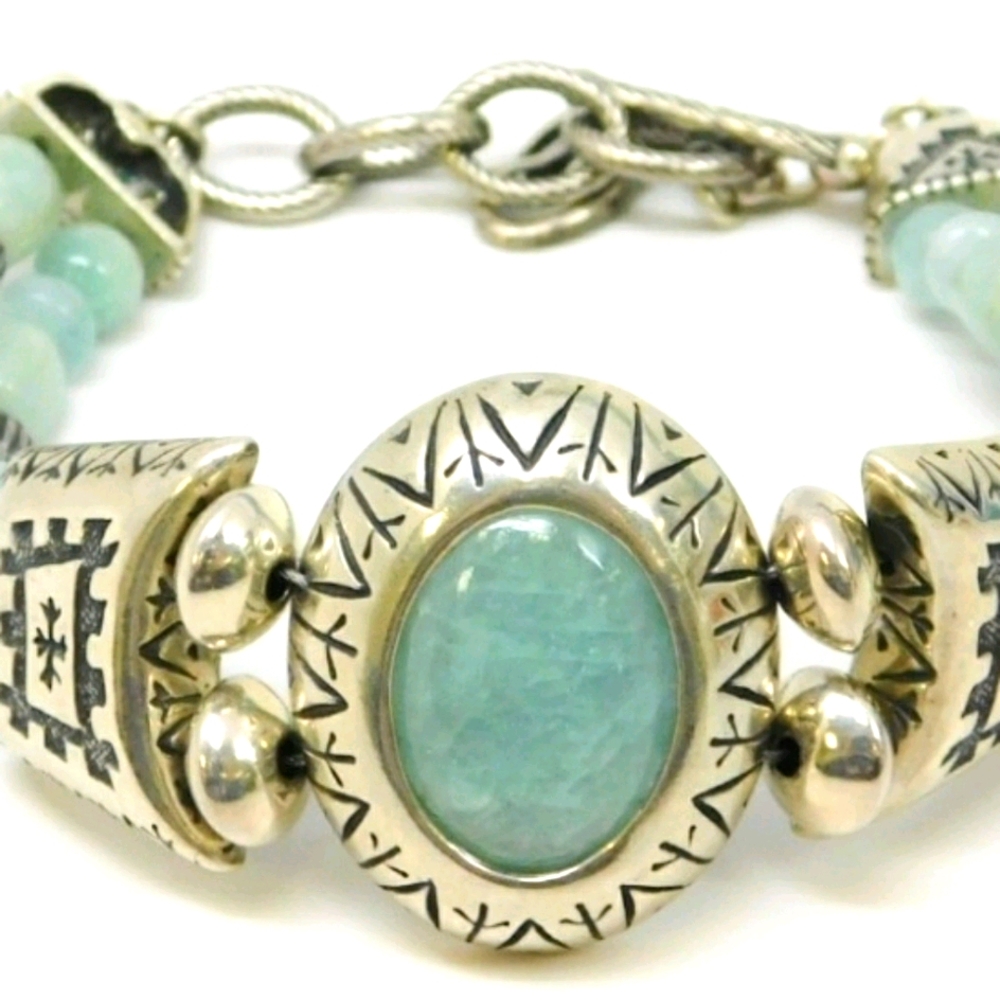 Carolyn Pollack Aventurine Bracelet